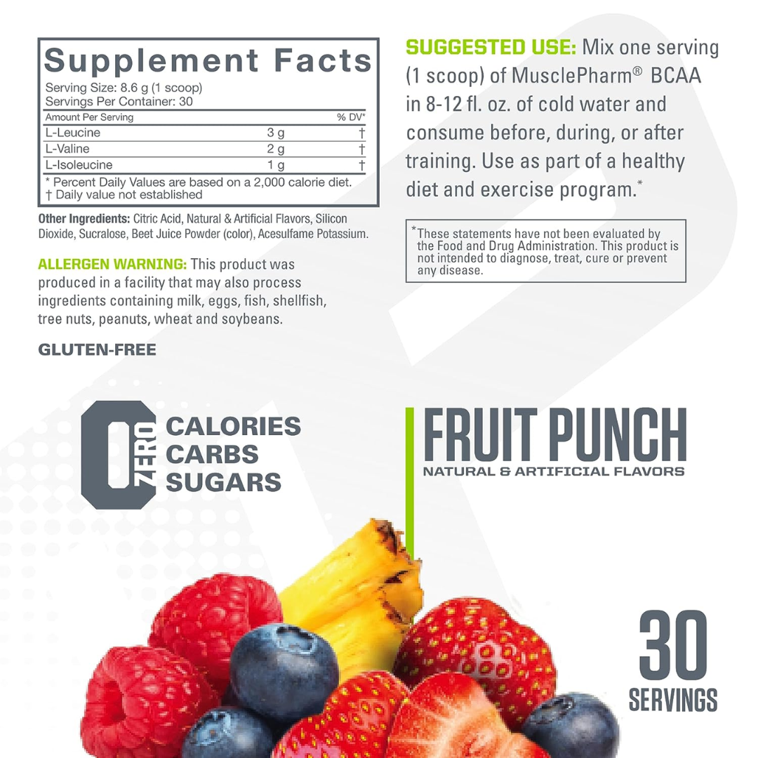 Musclepharm Essentials BCAA Powder Amino Acids
