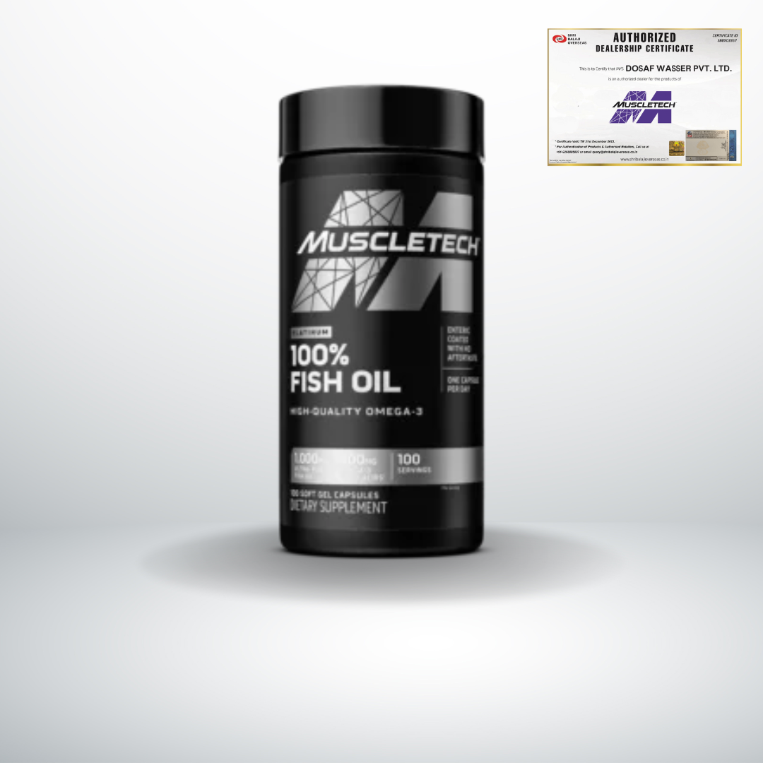 Muscletech PLATINUM OMEGA FISH OIL Heart Health Omega 3 Fish Oil (100 tablets)