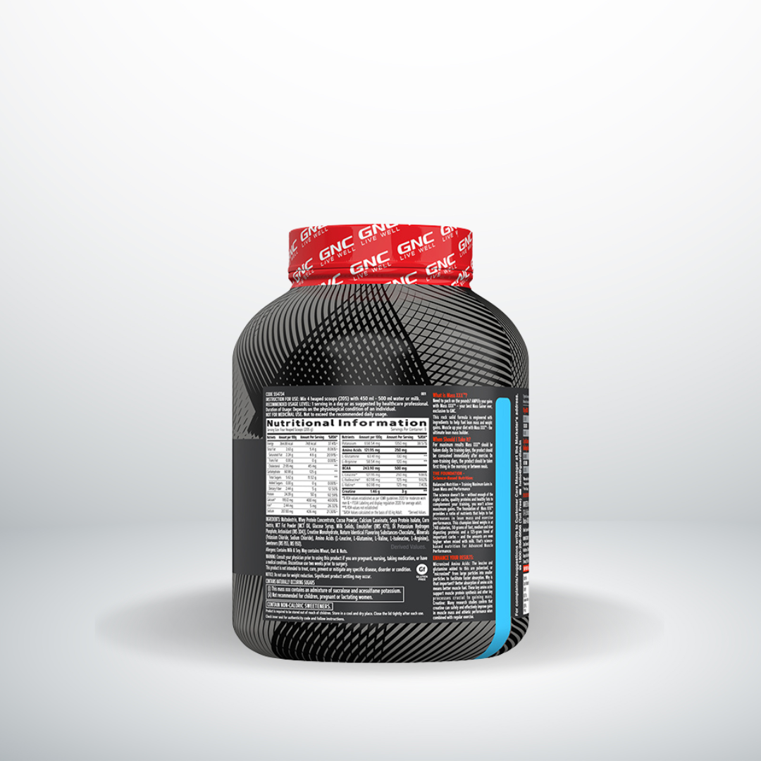 GNC AMP Mass XXX Powder Chocolate 2kg