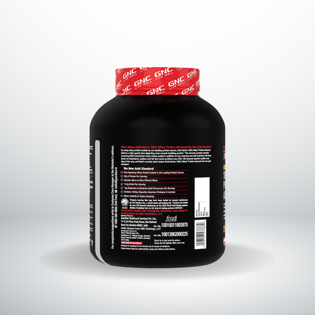 GNC AMP Gold Series Whey Protein Advanced Double Rich Chocolate 1.81kg