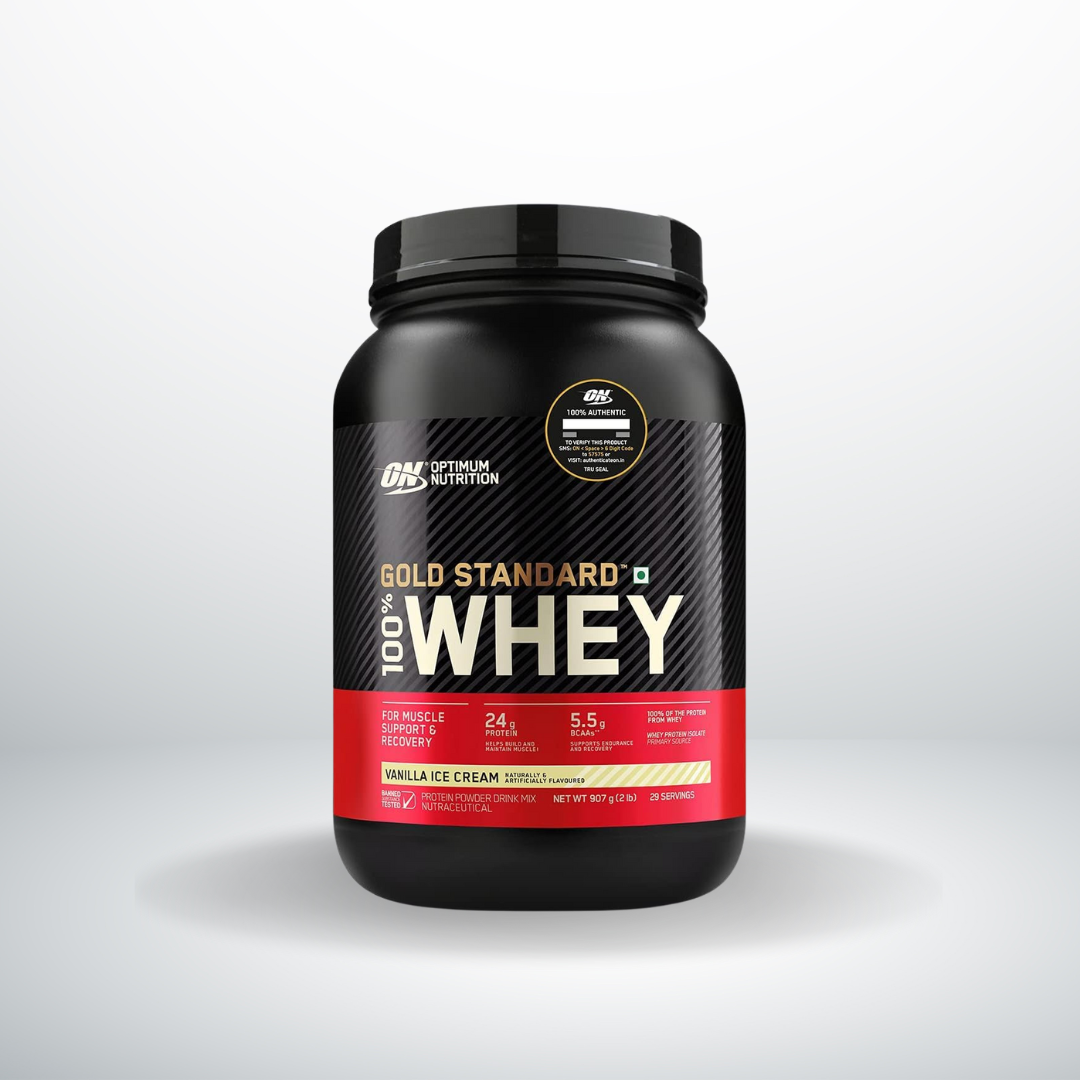 Optimum Nutrition (ON) Gold Standard Whey Protein Powder Vanilla 2lbs