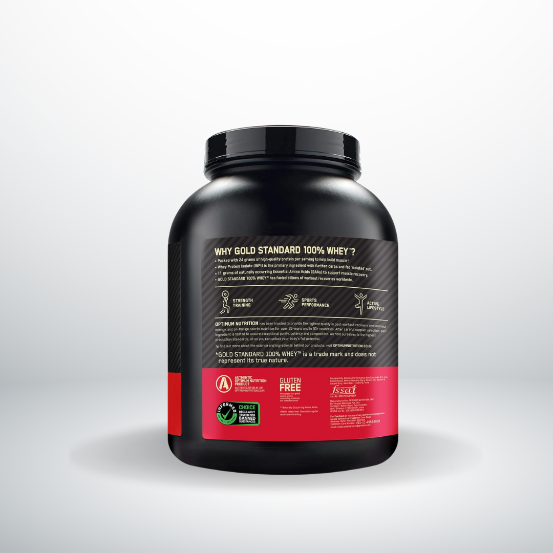Optimum Nutrition (ON) Gold Standard Whey Protein Powder Vanilla 5lbs