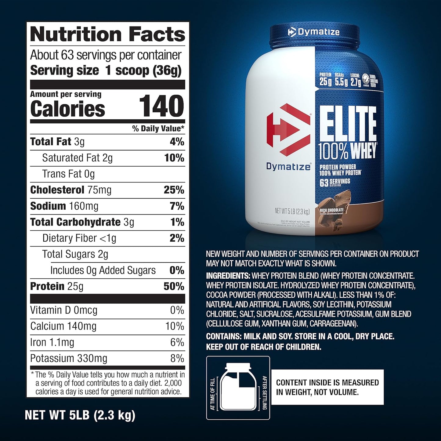 Dymatize Elite Whey Rich Chocolate