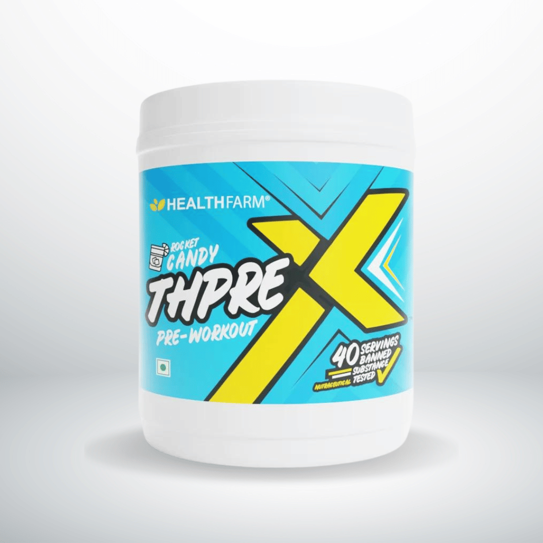 Healthfarm Thpre X Pre Workout Powder Sports Nutrition Supplement Rocket Candy