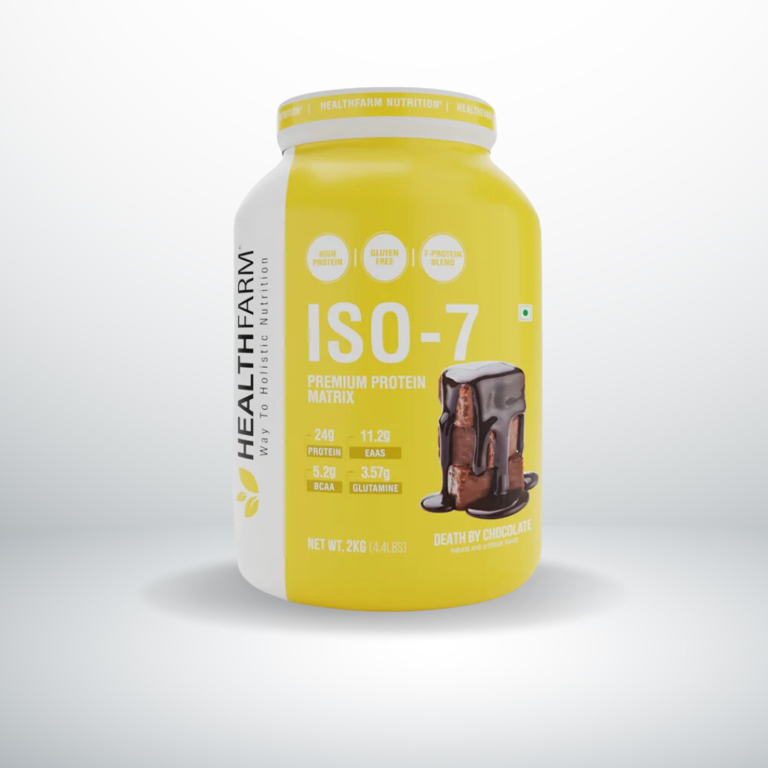 Healthfarm ISO 7 Isolate Protein Premium Whey Protein Matrix -2kg(DEATH BY CHOCOLATE)