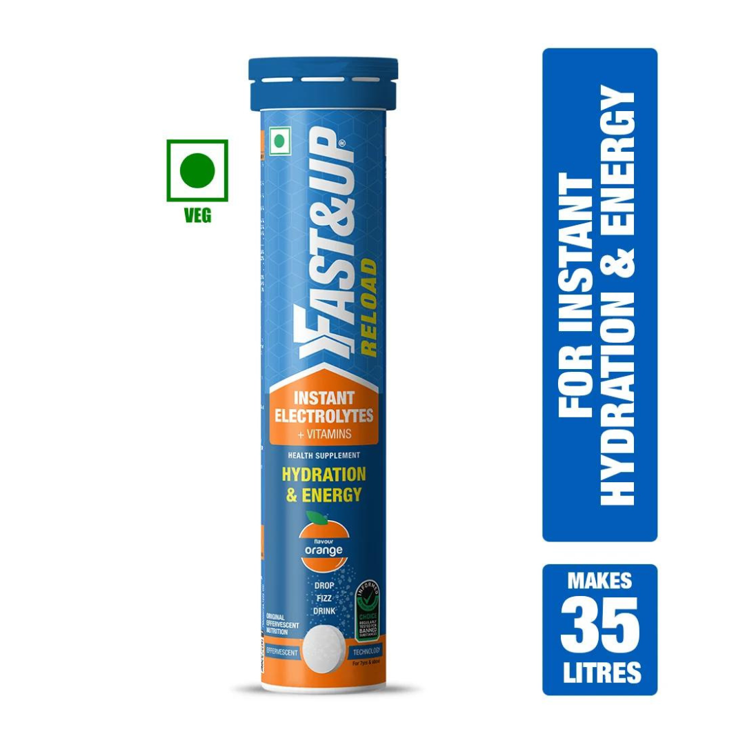 FAST & UP RELOAD - Low Sugar Energy Drink ( Orange Pack Of -6)