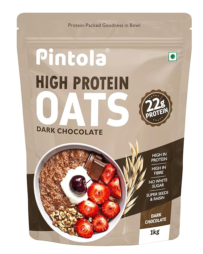 PINTOLA 22g High Protein Oats 1kg, Dark Chocolate