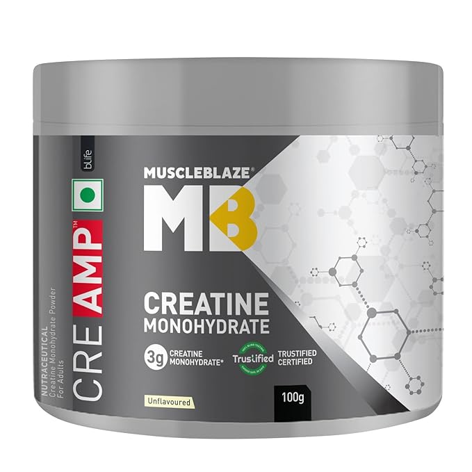 MuscleBlaze Creatine Monohydrate CreAMP, Creatine flavoured