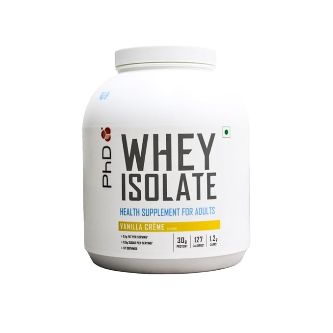 PhD Whey Isolate Muscle Growth & muscle Recovery Vanilla Cream 2kg