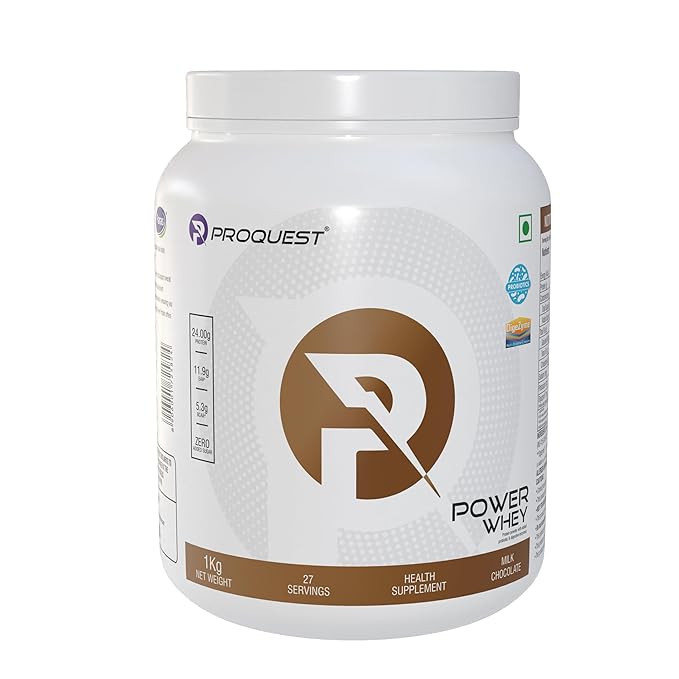 ProQuest Power Whey Protein Digezyme for Fast & Easy Digestion Milk Chocolate, 1KG