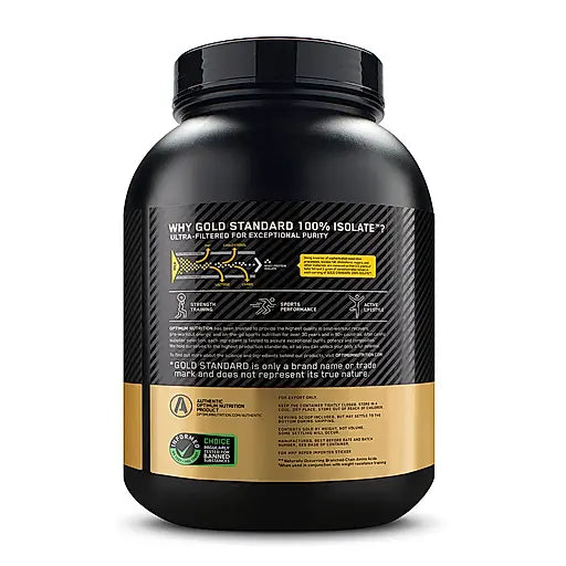 Optimum Nutrition Gold Standard Isolate for Muscle Support Chocolate Bliss