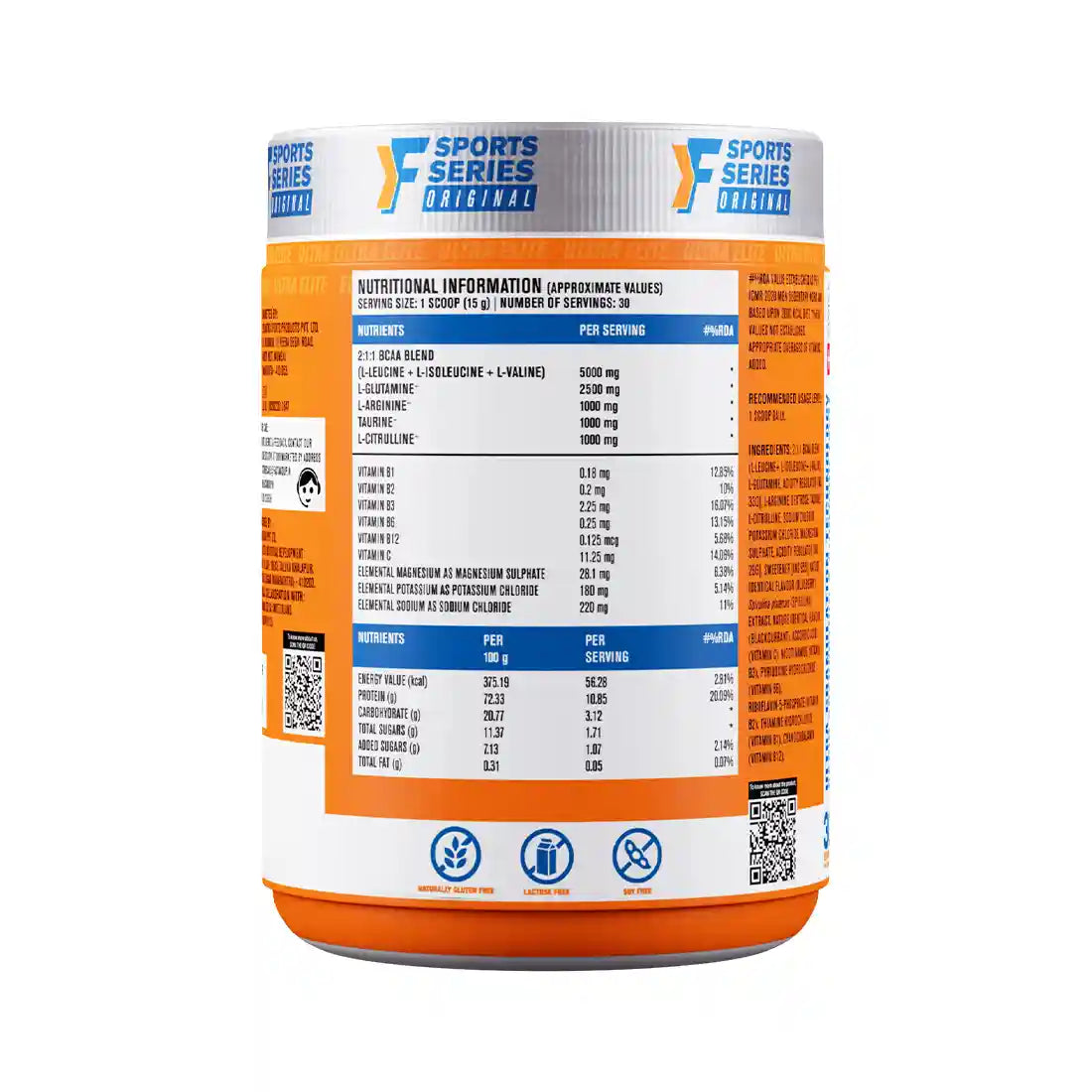 Fast & UP Bcaa Blueberry 30 serving