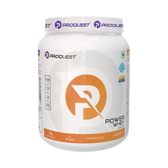 ProQuest Power Whey Protein Digezyme for Fast & Easy Digestion Kesar Pista 1kg