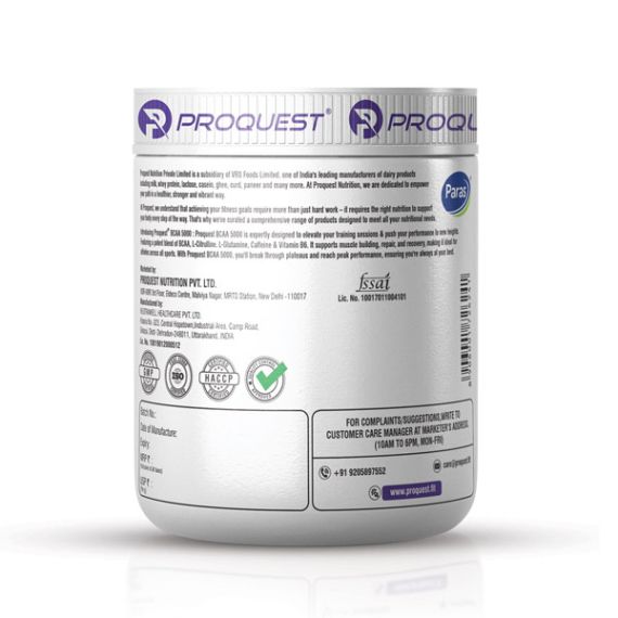 Proquest Nutrition BCAA 5000 with Caffeine & Vitamin B6 Mango Rush 240g