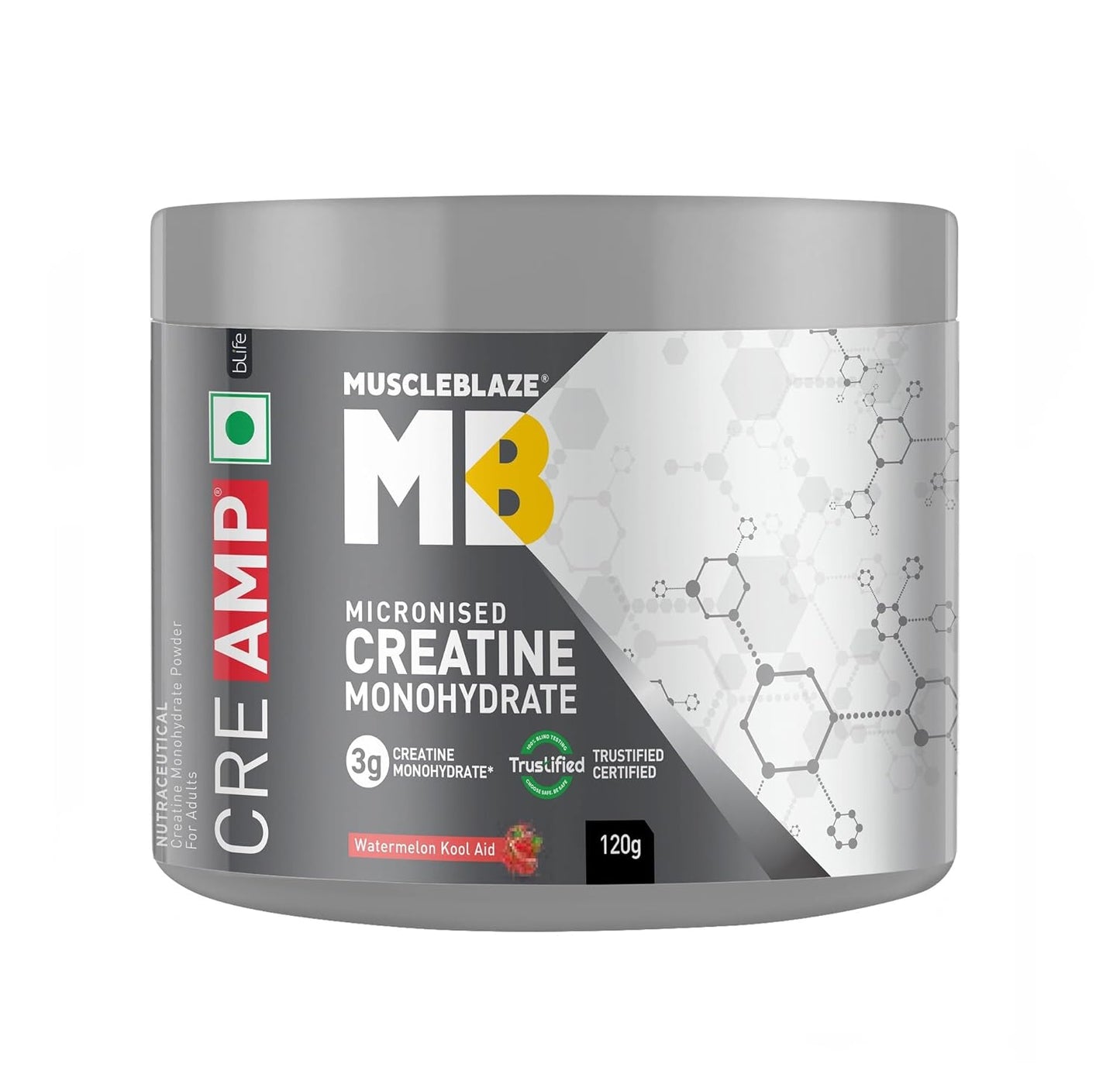 MuscleBlaze Creatine Monohydrate CreAMP, Creatine flavoured