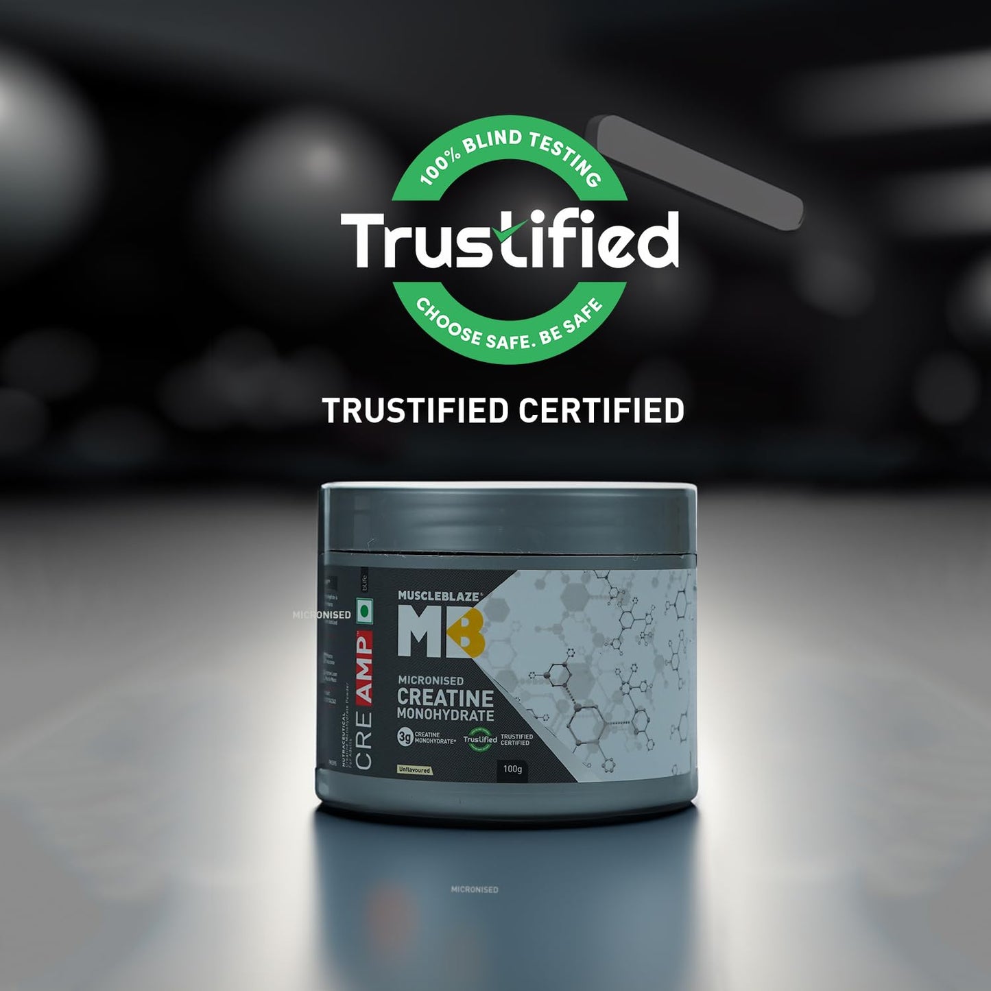 MuscleBlaze Creatine Monohydrate CreAMP, Creatine flavoured