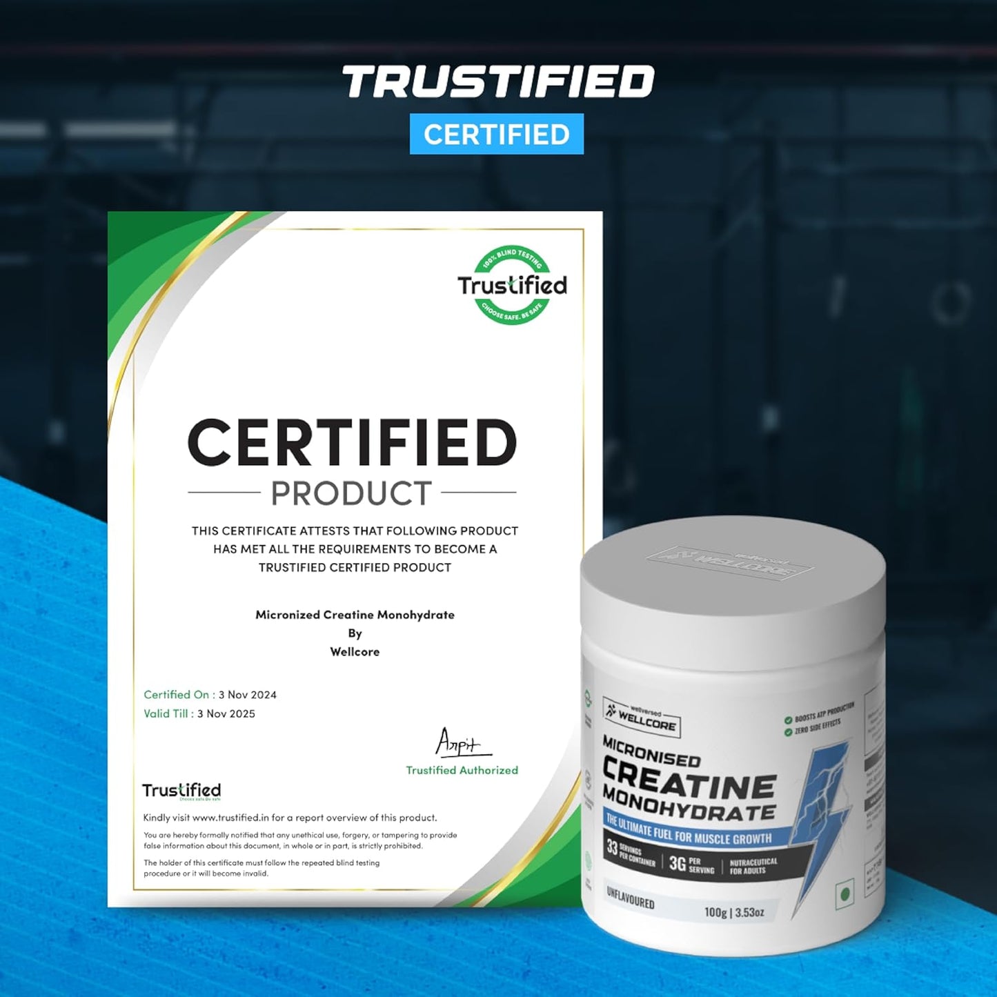 Wellcore - Micronised Creatine Monohydrate Unflavoured