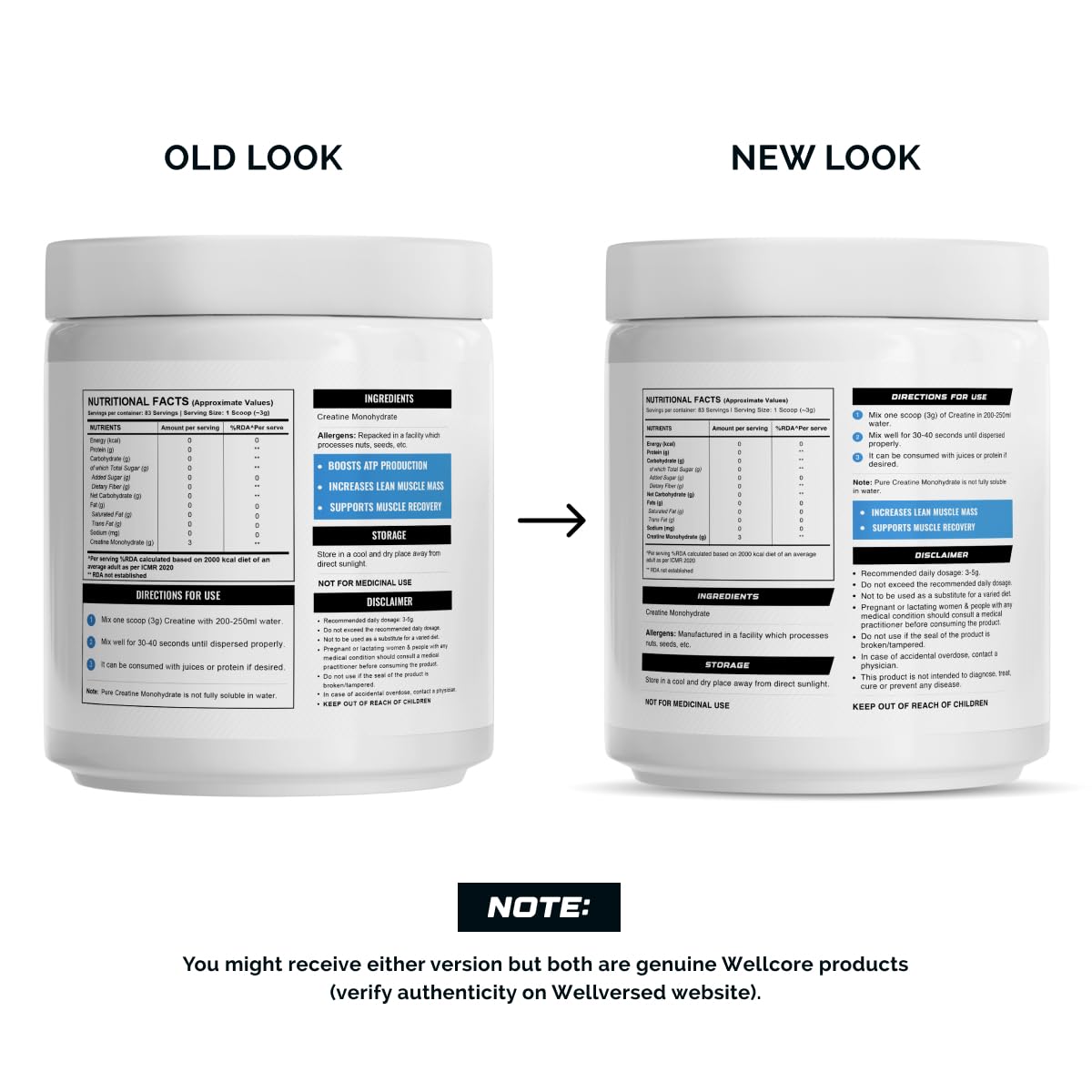 Wellcore - Micronised Creatine Monohydrate Unflavoured