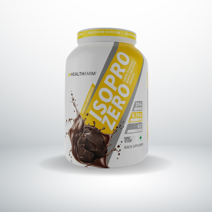 HEALTHFARM Isopro Zero 100% Pure Whey Protein Isolate (Low Carb Protein) (Flavour-Triple Chocolate )