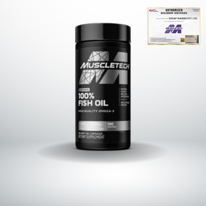 Muscletech PLATINUM OMEGA FISH OIL Heart Health Omega 3 Fish Oil (100 tablets)
