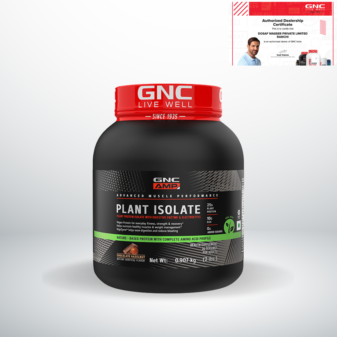GNC AMP Plant Isolate Protein Chocolate 2 lbs