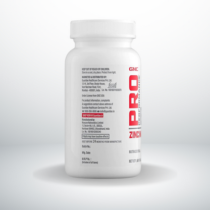 GNC Pro Performance Zinc Magnesium Amino Complex  | Promotes Restful Sleep | Relieves Stress | Boosts Immunity | Calms Nerves | Contains Vitamin B6 & Hops Flower Extract | USA Formulated | 60 Tablets