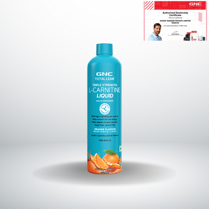 GNC Total Lean L-Carnitine Liquid 3000mg Orange  450ml
