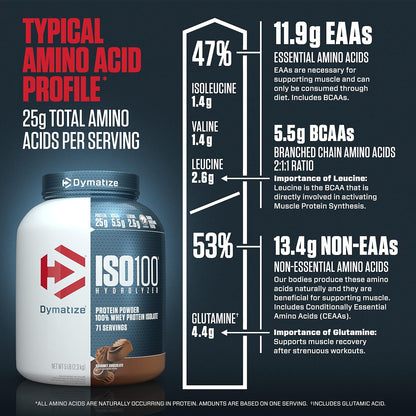 Dymatize ISO 100 Gourmet Isolate Protein Choc 5lbs