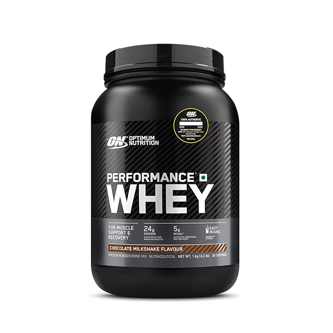 Optimum Nutrition (ON) Performance Whey Protein Powder Blend with Isolate 1kg (Chocolate Milkshake)