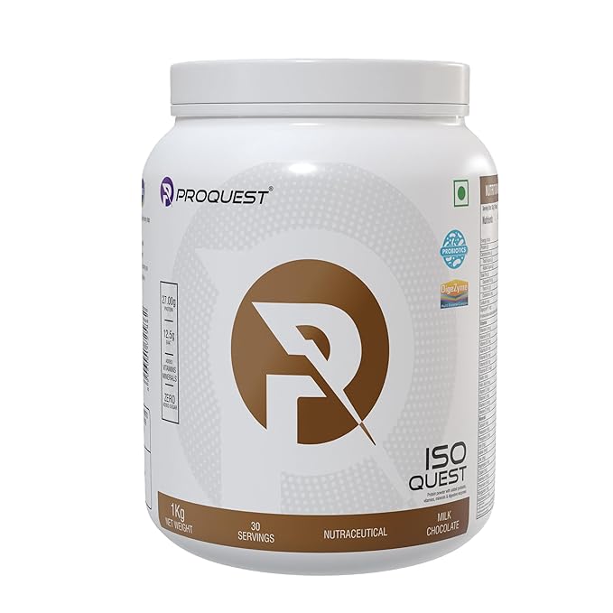 ProQuest Iso Quest Whey Protein Isolate Faster Muscle Support & Recovery (Milk Chocolate, 1KG)