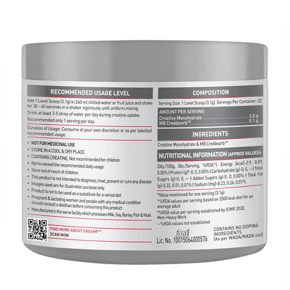 MuscleBlaze Creatine Monohydrate CreAMP,  Creatine flavoured