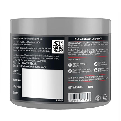 MuscleBlaze Creatine Monohydrate CreAMP,  Creatine flavoured