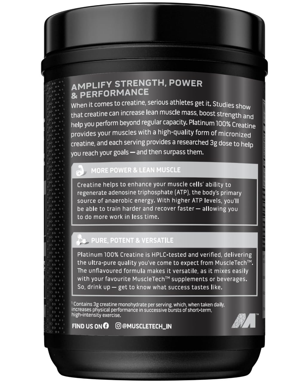 MUSCLETECH PLATINUM Creatine Monohydrate Unflavoured