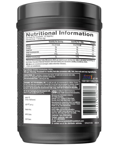MUSCLETECH PLATINUM Creatine Monohydrate Unflavoured