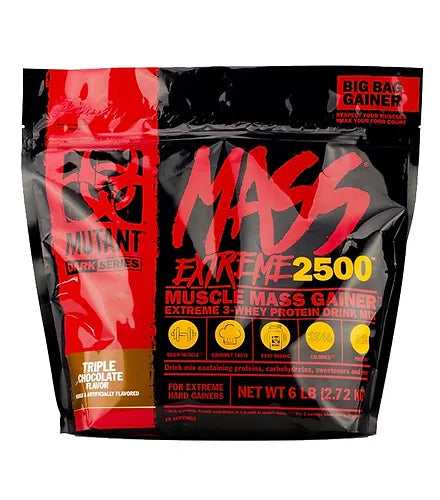 Mutant Muscle Mass Gainer Extreme 2500 Triple Chocolate 6Lbs